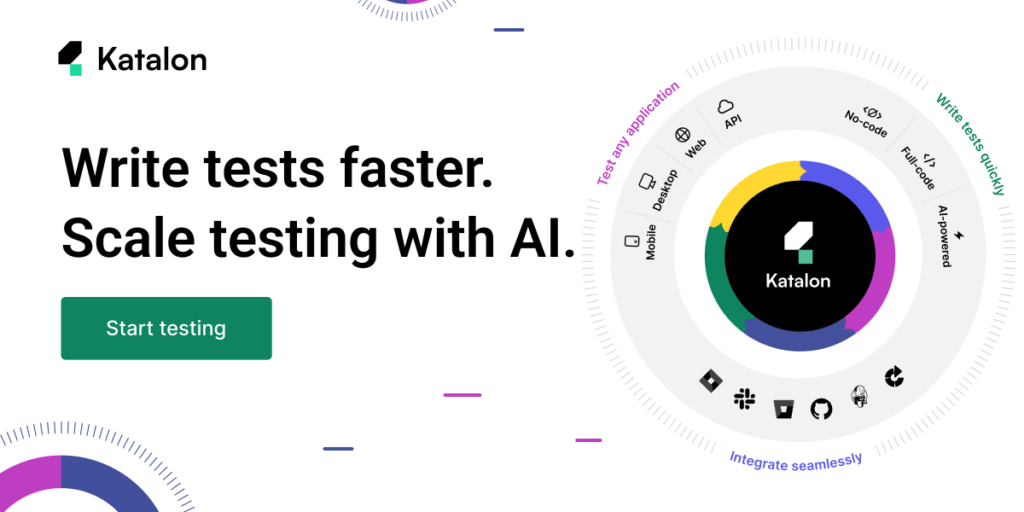 Katalon Studio - AI-augmented Software Quality Management Platform
